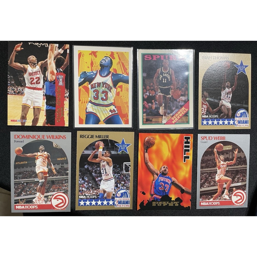 35+ NBA Stars Insert Lot Iverson Hill Kidd Olajuwon Pippen Kemp Miller Lillard